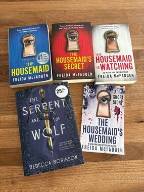 The housemaid books 1,2,3,4 & and the serpent and the wolf.